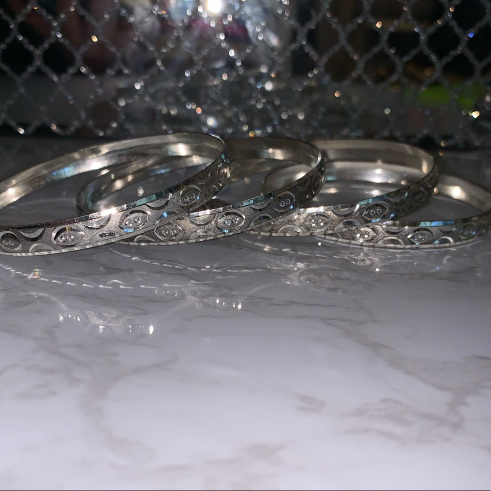 Silver bangles